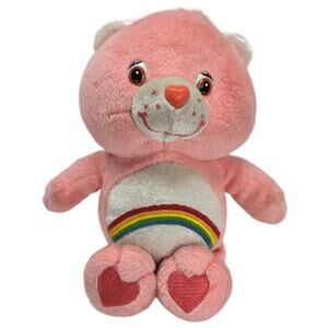 Play Along Vintage Cheer Bear‎ Care Bears Cartoon Stuffed Animal Plush Toy 6"